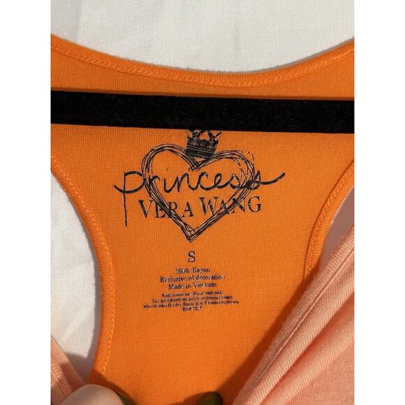 Princess Vera Wang S Top Peach Sleeveless Casual RELAX - Picture 2 of 3